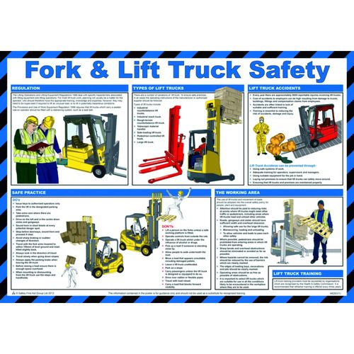 Fork & Lift Truck Safety Poster (POS14620)
